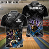 BlueJose Bowling And Pins Cool Premium Sport Customized Name 3D Shirt (6 Colors)