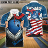 BlueJose Bowling Super Bowl Ball Personalized Name, Team Name Unisex Shirt