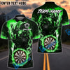 BlueJose Darts Electric Panther Lightning Dartboard Personalized Name, Team Name Shirt (6 Colors)