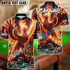 BlueJose Billiards Ball 8 Death & Rebirth Phoenix Customized Name, Team Name 3D Shirt (4 Colors)