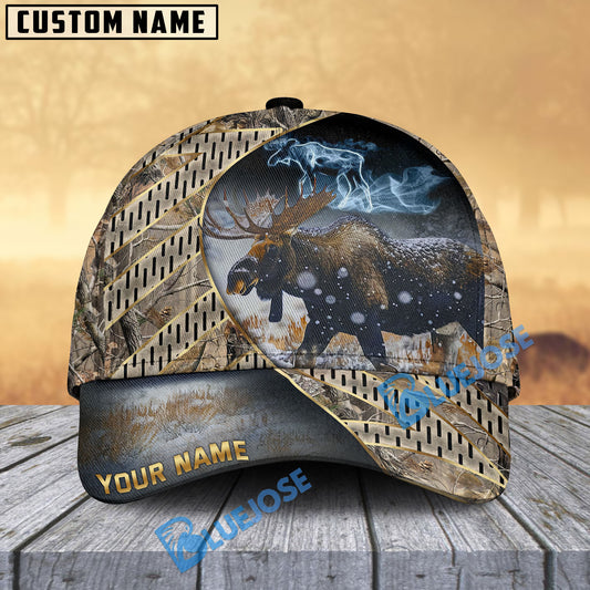 BlueJose Moose Hunting Wandering Soul Personalized Cap ( 2 Colors )