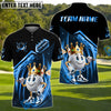 BlueJose Golf Funny Customized Name, Team Name 3D Shirts (4 Colors)