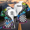 BlueJose Darts Smoke Pattern Personalized Name Shirt