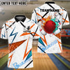 BlueJose Bowling And Pins Lightning Fire Flame Customized Name 3D Shirt (4 Colors)