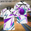 BlueJose Bowling And Pins Lightning Fire Flame Customized Name 3D Shirt (4 Colors)