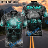 BlueJose Darts Smoke Triple Skulls Customized Name, Team Name 3D Shirt (4 Colors)