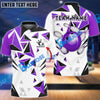 BlueJose Bowling And Pins Diamond Leaves Pattern Customized Name 3D Shirt (5 Colors)