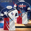 BlueJose Bowling Texas Style Customized Name, Team Name 3D Shirt