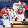 BlueJose Bowling And Pins Diamond Leaves Pattern Customized Name 3D Shirt (5 Colors)