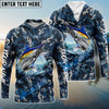 Bluejose Blue Marlin Fishing Camouflage Custom Name Shirts