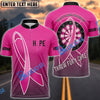 BlueJose Darts Pink Hope Breast Cancer Awareness Customized Name, Team Name 3D Shirt