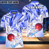 BlueJose Bowling And Pins Color Tornado Customized Name 3D Shirt (4 Colors)