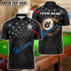 BlueJose Billiards Ball 8 And 9 Fire Black US Flag Personalized Shirt (2 Colors)