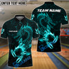 BlueJose Bowling And Pins Mystery Dragon Customized Name 3D Shirt (4 Colors)