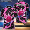 BlueJose Bowling And Pins Super Thunder Aura Customized Name 3D Shirt (4 Colors)