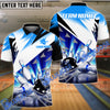 BlueJose Bowling And Pins Arrow Move Customized Name 3D Shirt (6 Colors)