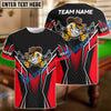 BlueJose Billiards 9 Ball Cowboy Gunny Premium Personalized Name, Team Name Unisex Shirt (4 Colors)