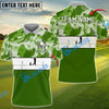 BlueJose Golf Polo Shirt with Camo Print and Heartbeat Customized Name, Team Name 3D Shirts (4 Colors)