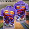 BlueJose Bowling And Pins  Super Bowling Boom Customized Name, Team Name 3D Shirt (4 Colors)