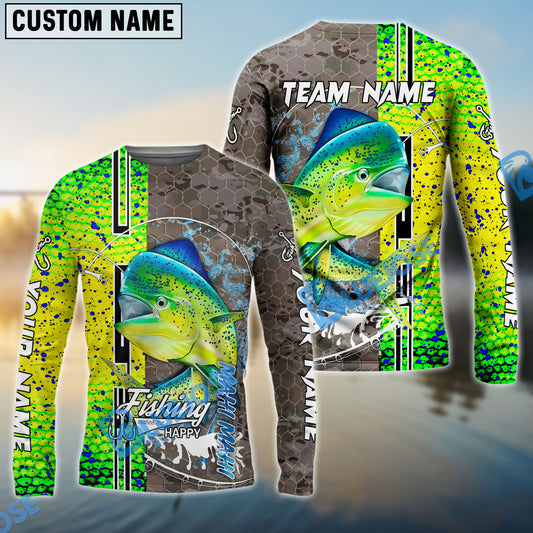 BlueJose  Mahi-Mahi Fishing Skin Sport Jersey Custom Name & Team Name Shirts