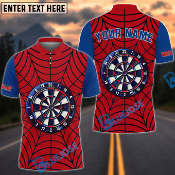 BlueJose Spider Darts Personalized Name, Team Name Shirt