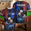 BlueJose Billiards Ball 8 Eagle American Flag Lightning Customized Name, Team Name 3D Shirt
