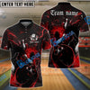 BlueJose Gear With Skull-Themed Bowling Personalized Name, Team Name 3D Shirt (4 Colors)