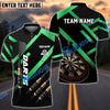 BlueJose Darts Metalic Style Personalized Name, Team Name Shirt (4 Colors)