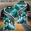 BlueJose Bowling And Pins Thunder Breaker Personalized Name Team Name 3d Shirt (4 Colors)