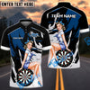 BlueJose Darts Retro Diva Pin-Up Performance Multicolor Options Personalized Name Shirt (4 Colors)