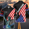 BlueJose Darts The Statue Of Liberty Black Personalized Name, Team Name Shirt