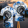 BlueJose Darts Storm Dragon Dartboard Multicolor Options Personalized Name Shirt (4 Colors)