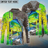 BlueJose  Mahi-Mahi Fishing Skin Sport Jersey Custom Name & Team Name Shirts