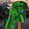 BlueJose Darts Tribal Pattern Personalized Name, Team Name Pocket Shirt (4 Colors)