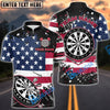 BlueJose Darts American Flag Grunge Paint Splash Patriotic Personalized Name, Team Name Shirt