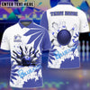 BlueJose Bowling And Pins Flowers Customized Name 3D Shirt (4 Colors)