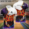 BlueJose Bowling And Pins Three Elements Of The God Multicolor Customized Name 3D Shirt ( 4 Colors )