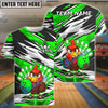 BlueJose Bowling And Pins Angry Turkey Customized Name, Team Name 3D Shirt (4 Colors)