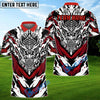 BlueJose Golf Dragon Pattern Customized Name, Team Name 3D Shirts (4 Colors)