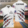 BlueJose Bowling And Pins USA Flags Ripped Claw Patriotic Design Customized Name, Team Name 3D Shirt