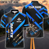 BlueJose Darts Metalic Style Personalized Name, Team Name Shirt (4 Colors)