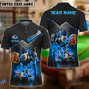 BlueJose Billiards Ball 8 Royal King with Beer & Fire Personalized Name & Team Name Shirt (4 Colors)