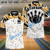 BlueJose Bowling And Pins Retro Customized Name, Team Name 3D Shirt (4 Colors)