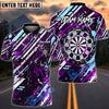 BlueJose Darts Abstract Strike Style Multicolor Options Personalized Name Shirt (4 Colors)