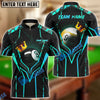 BlueJose Billiards King 8 Ball & 9 Ball Personalized Name, Team Name Shirt (4 Colors)