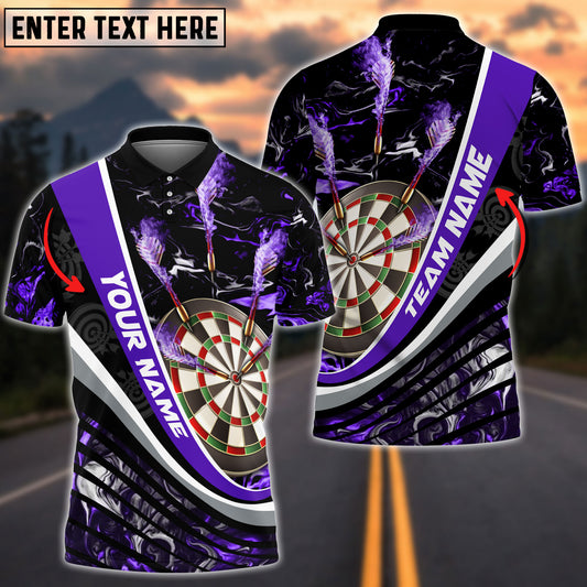 BlueJose  Flaming Magma Darts Personalized Name, Team Name Shirt (4 Colors)