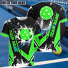BlueJose Pickleball Ball Crack Personalized Name, Team Name Unisex Shirt (4 Colors)