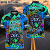 BlueJose Darts Funny Graffiti Oop! I Darted Multicolor Options Personalized Name Shirt (4 Colors)
