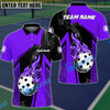 BlueJose Pickleball Fire Down Personalized Name, Team Name Unisex Shirt (4 Colors)