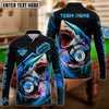 BlueJose Billiards Ball 8 Bling Pool Shark Personalized Name, Team Name 3D Shirt